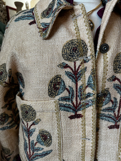 Ivy Jane Jacket Lurex Block Print