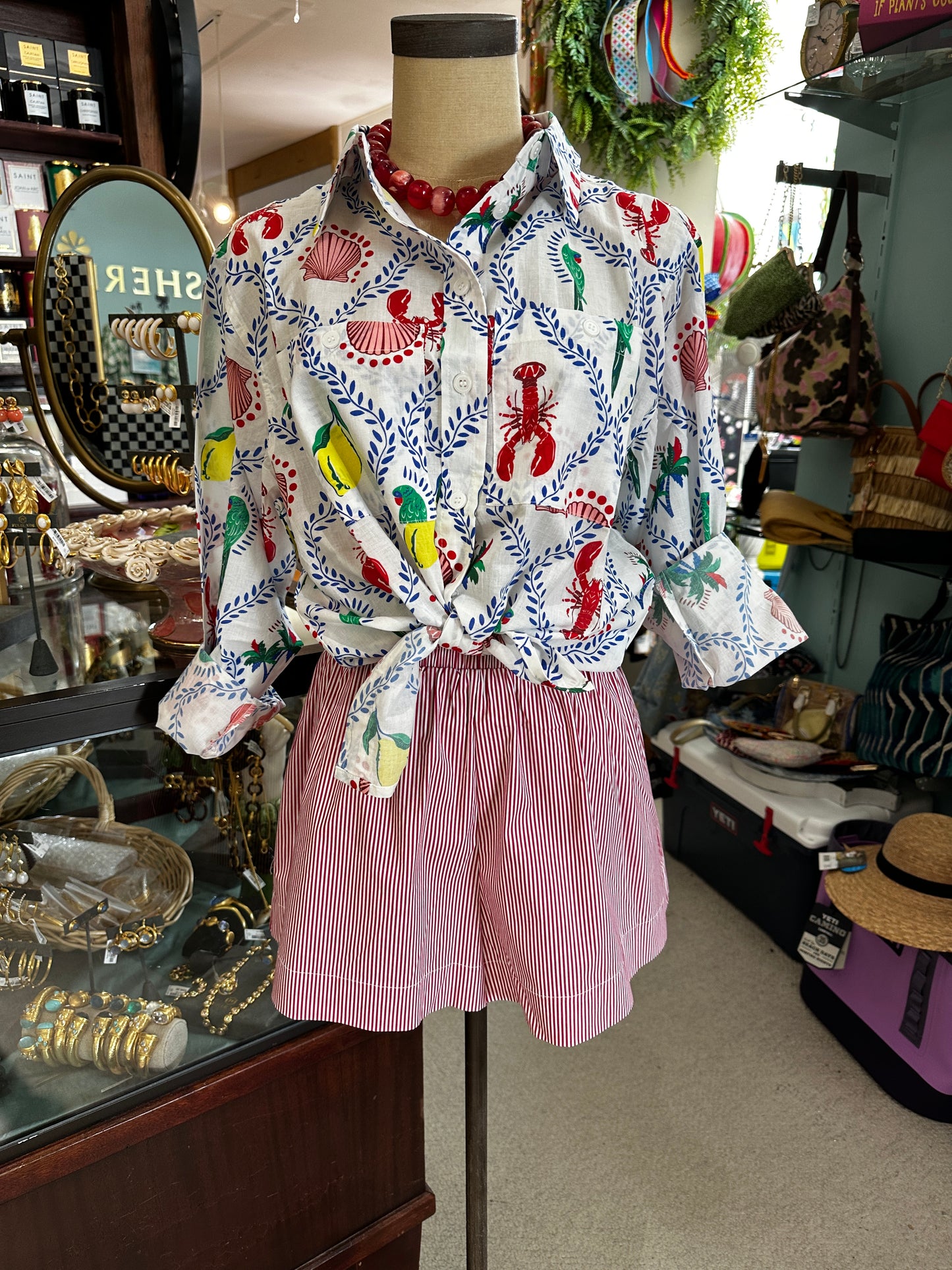 Ivy Jane TOP CAMP SHIRT LONG SLEEVE