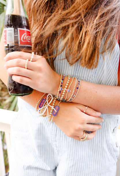 Popsicle Bracelet on Gold