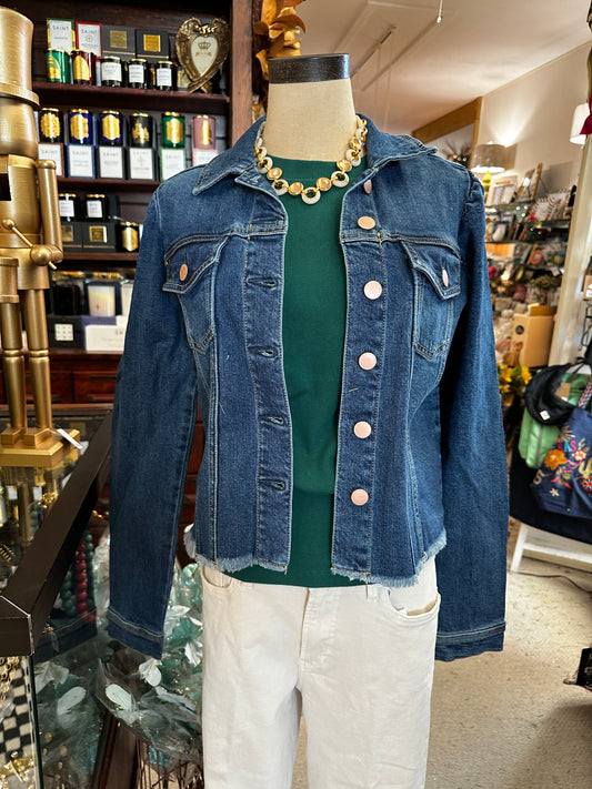 dear John denim jacket with fray 