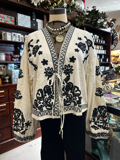 Elan Jacket Tie Front