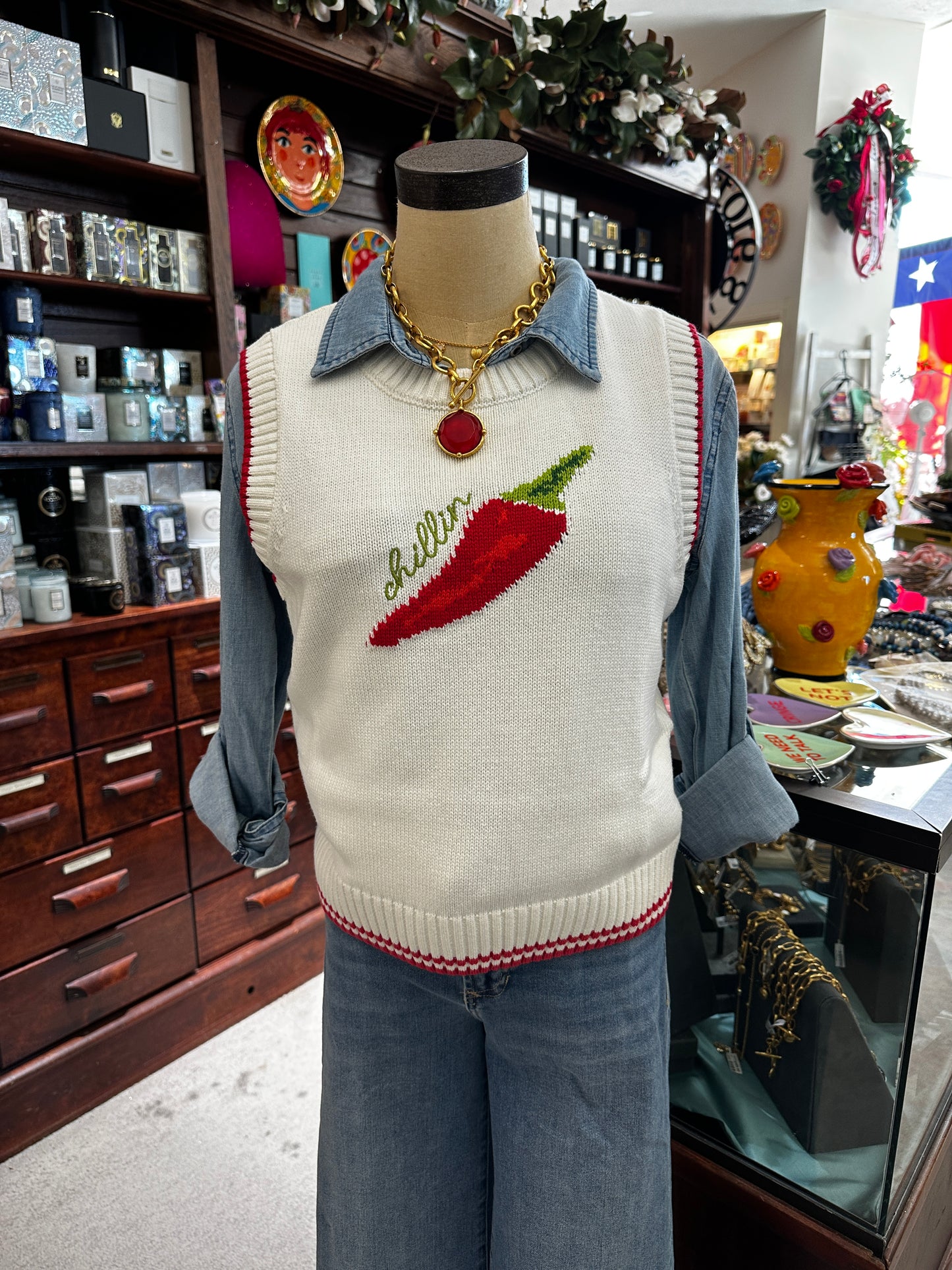 Elan Top Chili Sweater