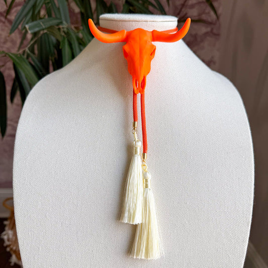 Bolo Longhorn Burnt Orange with Burnt Orange & Ivory