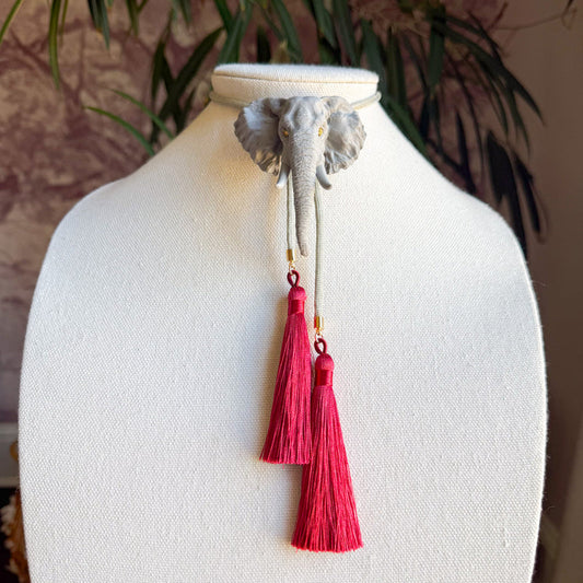 Bolo Elephant Gray with Gray & Crimson