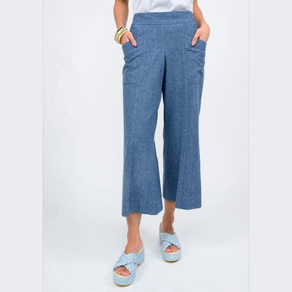 denim crop pant