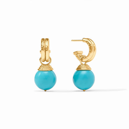 Bonbon Hoop & Charm Earring Gold