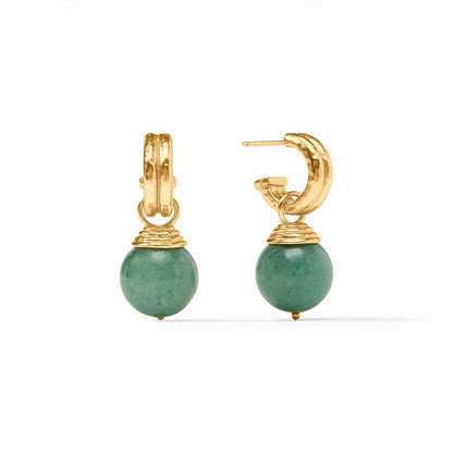 Bonbon Hoop & Charm Earring Gold