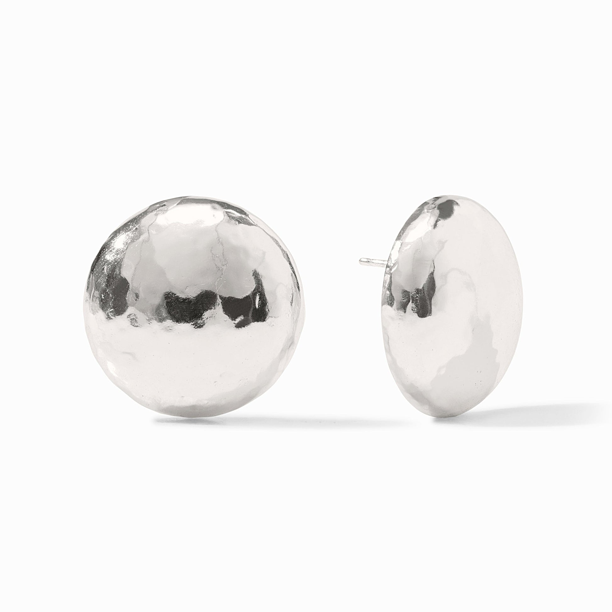 Julie Vos statement stud earrings silver 