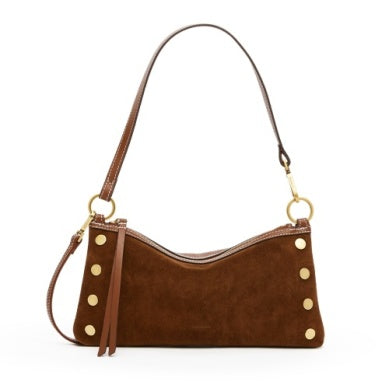 Hammitt KYLE SML Cinnamon Suede / Antique Gold Shoulder Bag