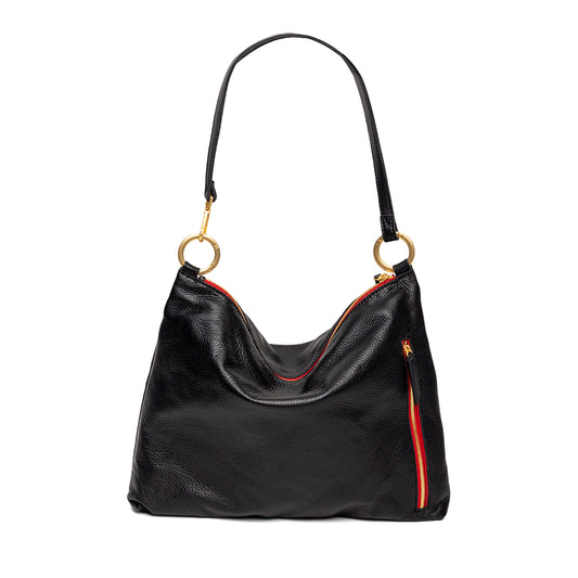 Hammitt KYLE LRG Black BG Red Zip