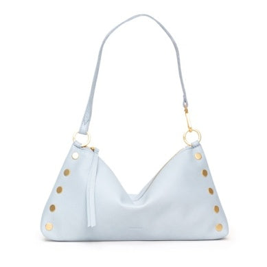 Hammitt KYLE MED Hazy Blue / Gold Shoulder Bag Leather