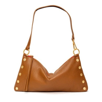 brown leather shoulder bag or crossbody 