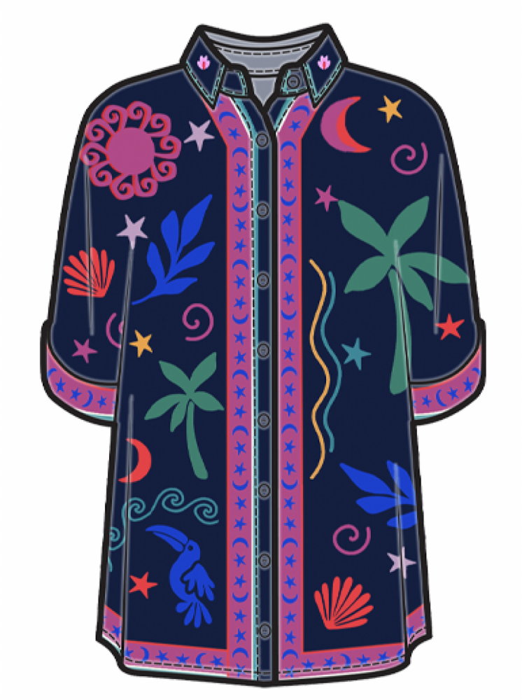 FERNANDA BUTTON DOWN SHIRT