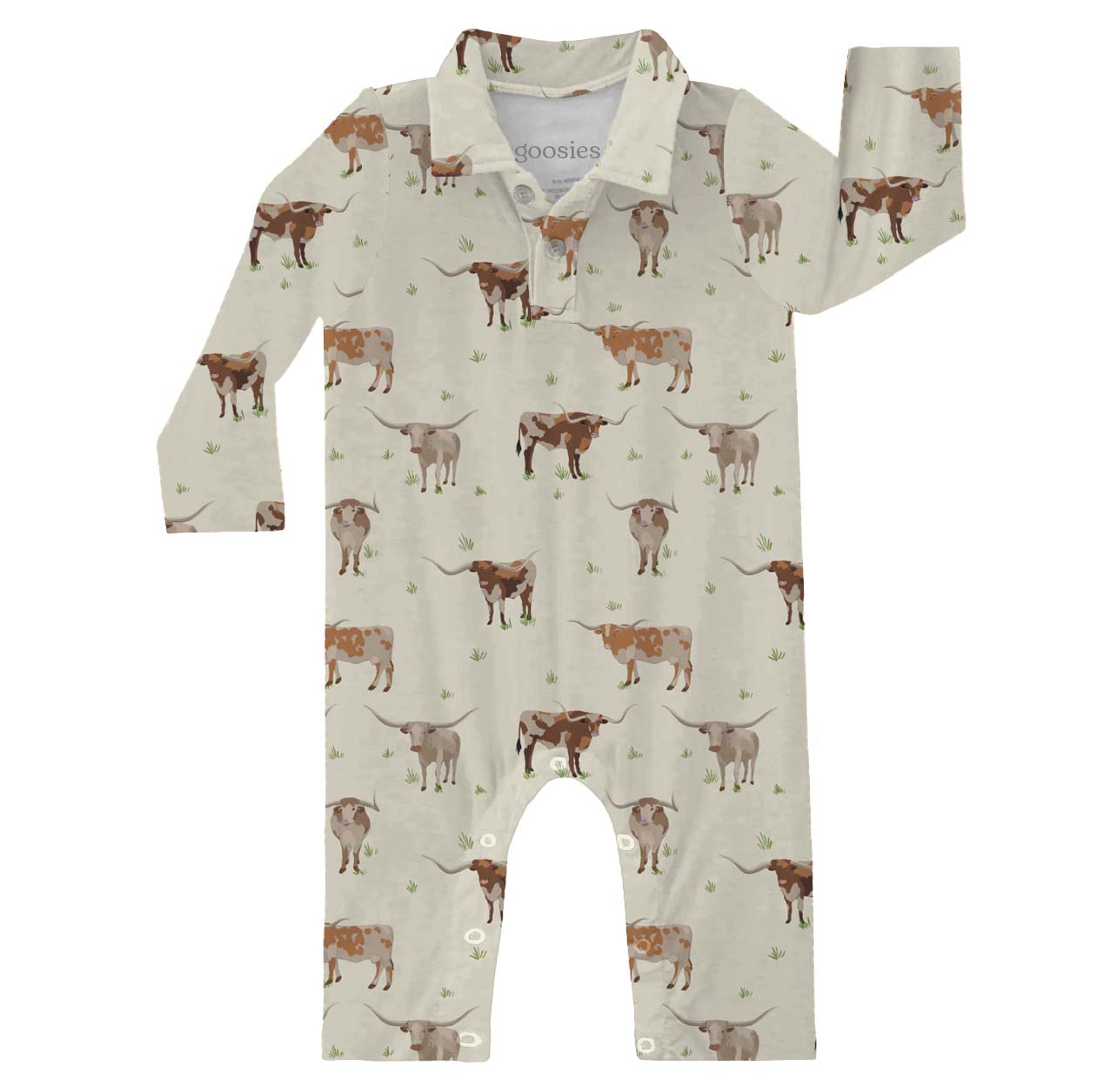 collar romper longhorn