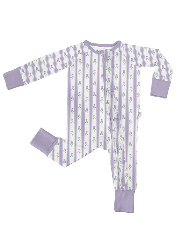 Goosies PJ LS Zip Lilac Ribbons