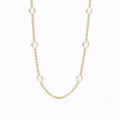 Laguna Stone Station Necklace GOLD OS