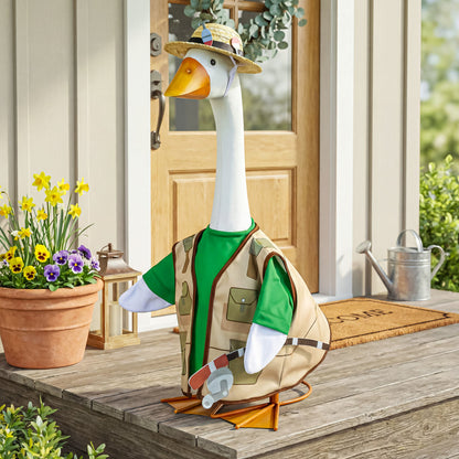 gone fishing porch goose outfit