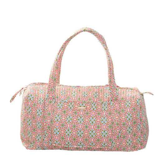 pink duffle bag