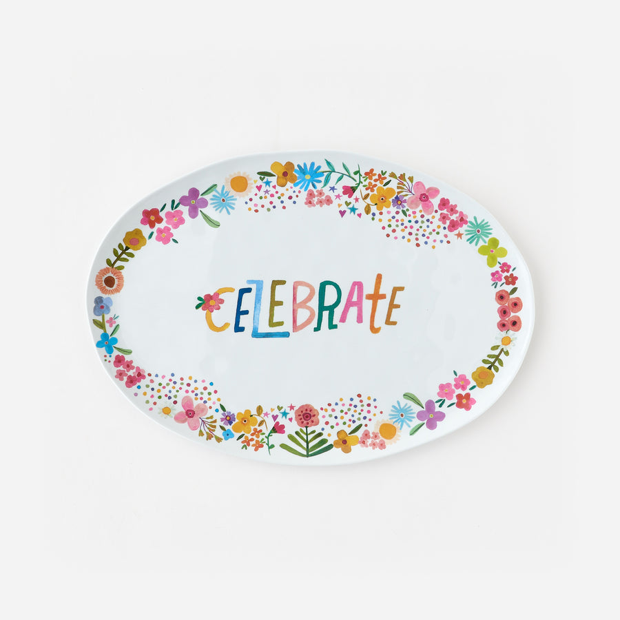 Platter Celebrate Handmade Oval