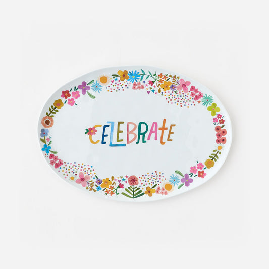 Platter Celebrate Handmade Oval