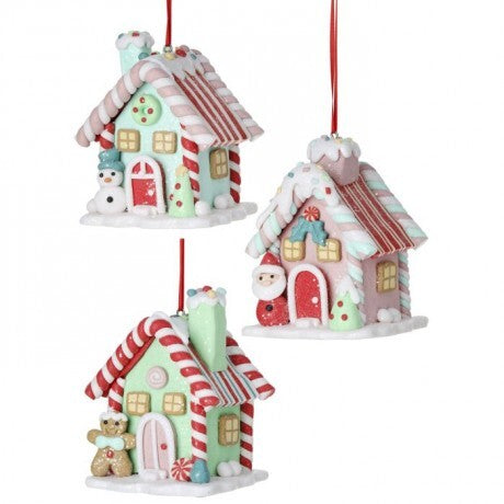 ORN HOUSE CANDY SWEETS CLAY 4"