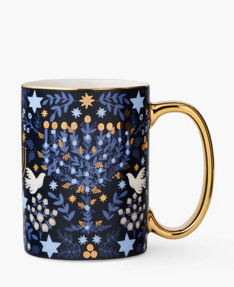 rifle paper menorah mug