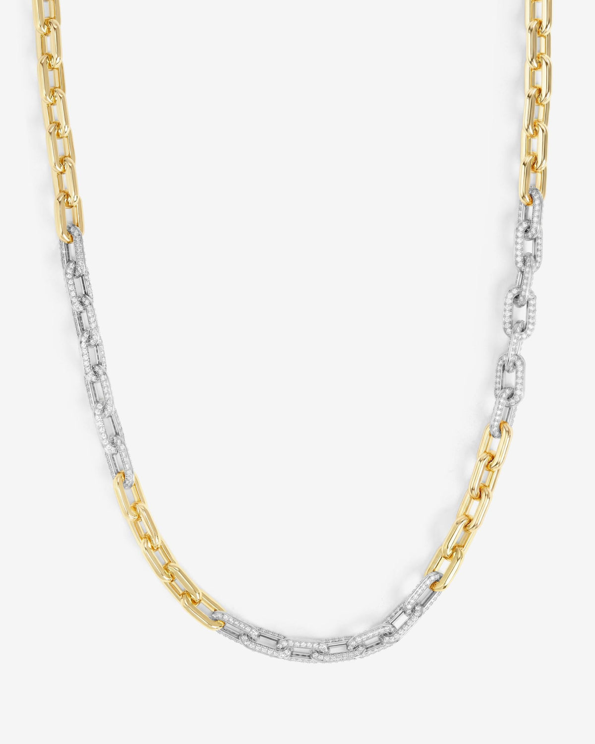 Melinda Maria Necklace Micro Frankie Pavé Chain 6.5mm