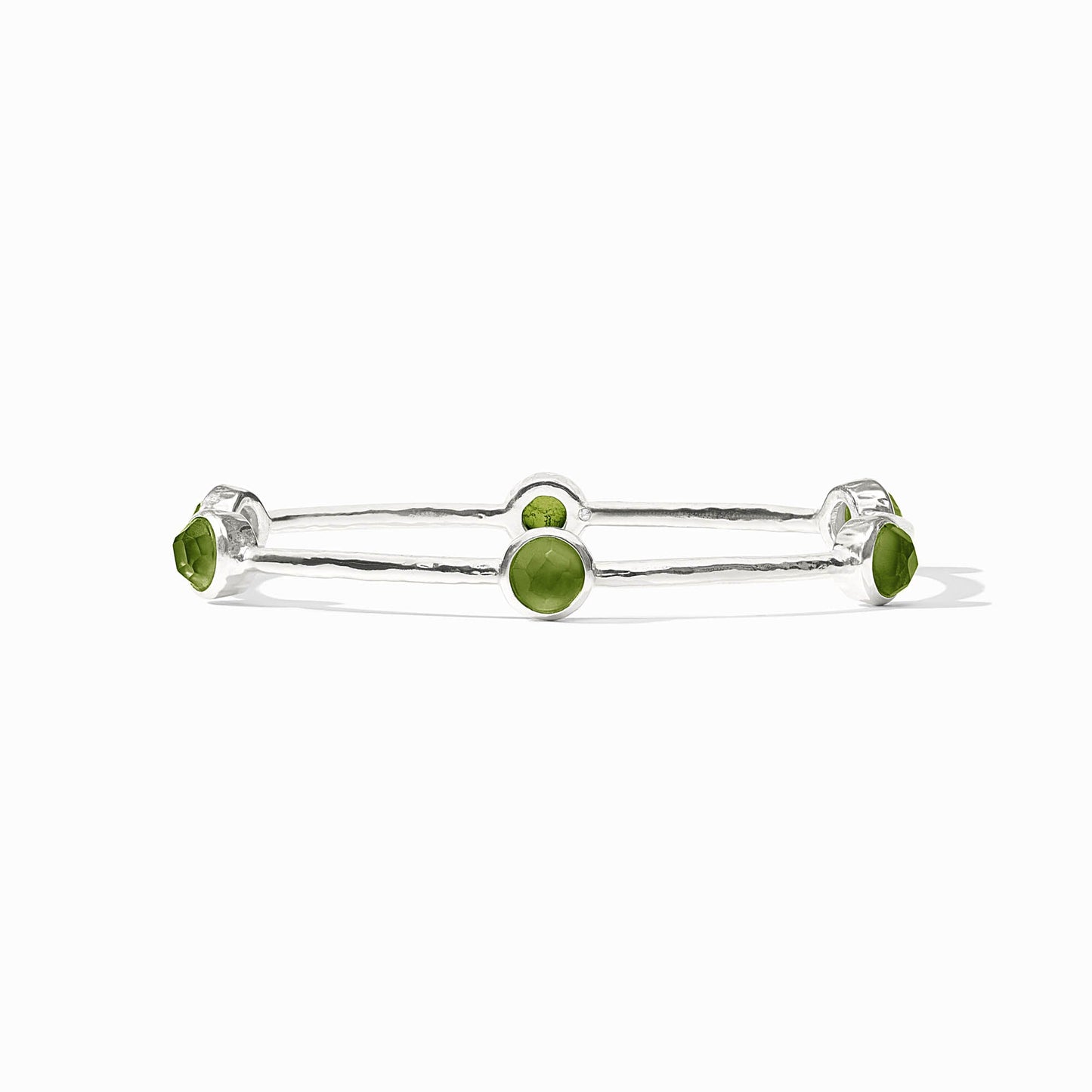 Milano Bangle Luxe Irid Palmetto Green Silver OS