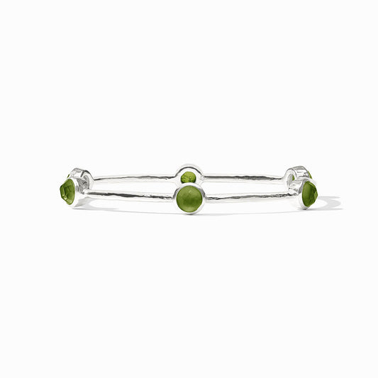 Milano Bangle Luxe Irid Palmetto Green Silver