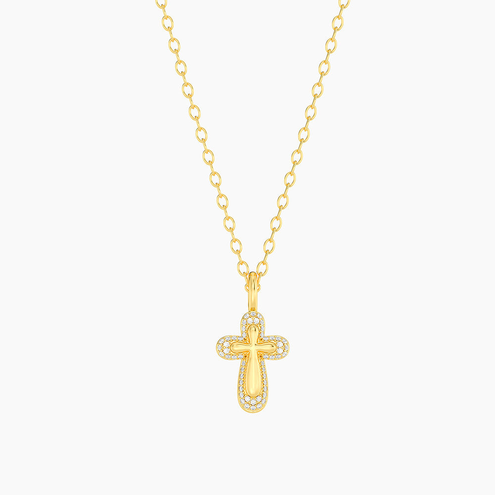 Necklace Inner Cross Pendant Waterproof