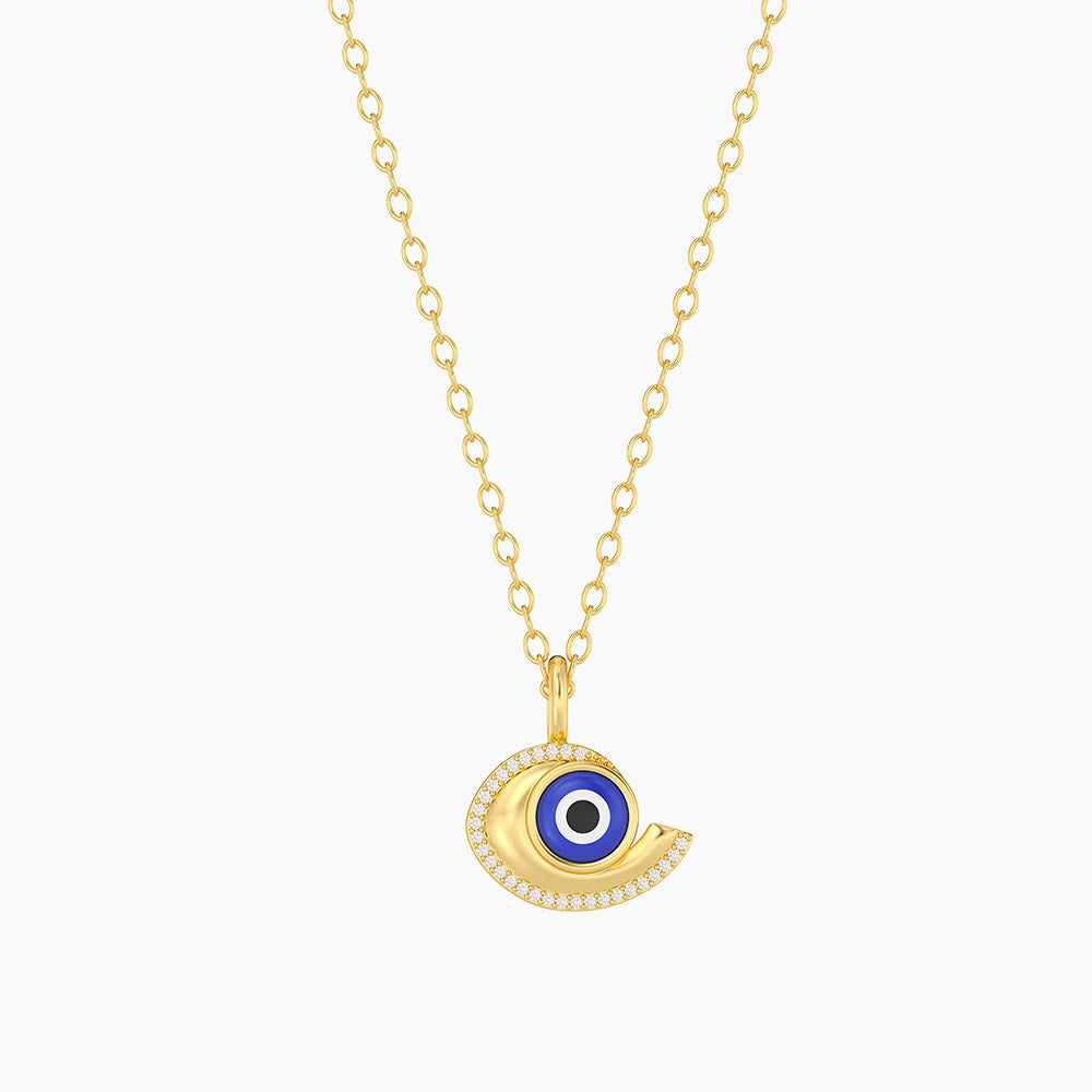 Necklace Watched Over Pendant Necklace Waterproof