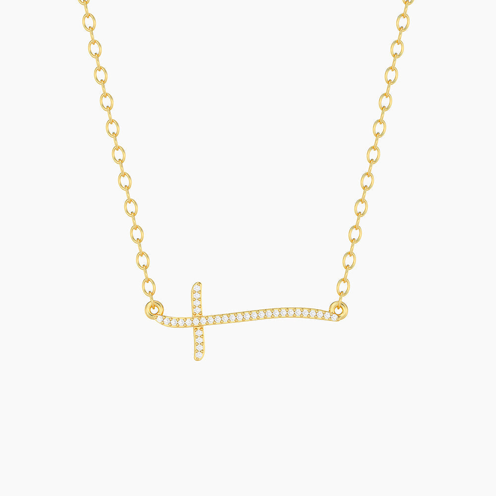 Necklace Criss Cross Pendant Waterproof