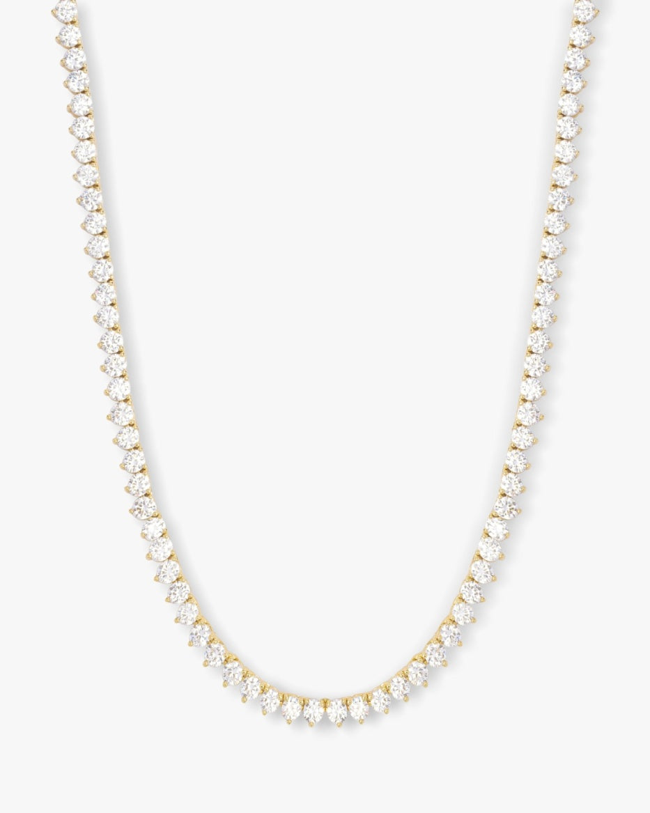 Melinda Maria Necklace Mama Not Your Basic Tennis 16" 4mm Gold