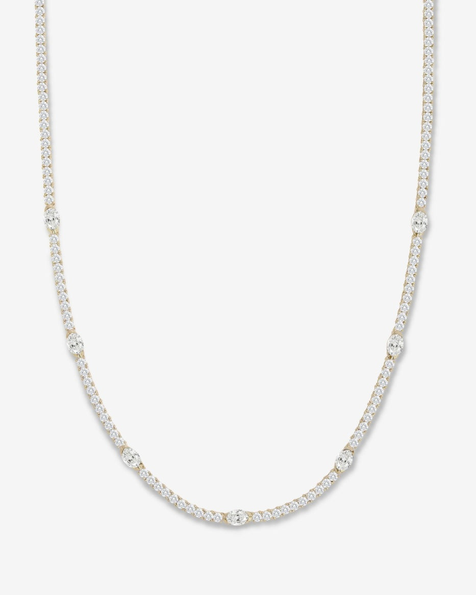 Melinda Maria Necklace The Maven Tennis 16" 3mm Gold