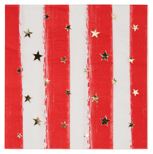 Cocktail Napkin Patriotic Confetti