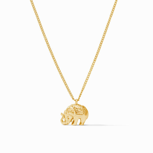 Elephant Delicate Necklace Gold-OS