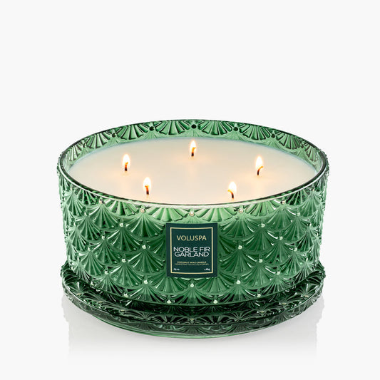 VOLUSPA Candle Noble Fir Garland Centerpiece