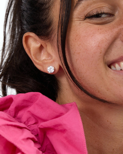 Melinda Maria Studs Hello Gorgeous 8mm Earring Silver