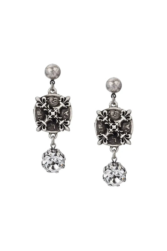 X Earrings – Silver