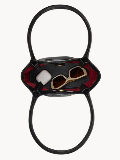 Hammitt OLYMPIA SML Black / Brushed Gold HAND BAG