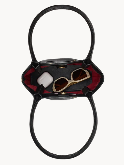 Hammitt OLYMPIA SML Black / Brushed Gold HAND BAG