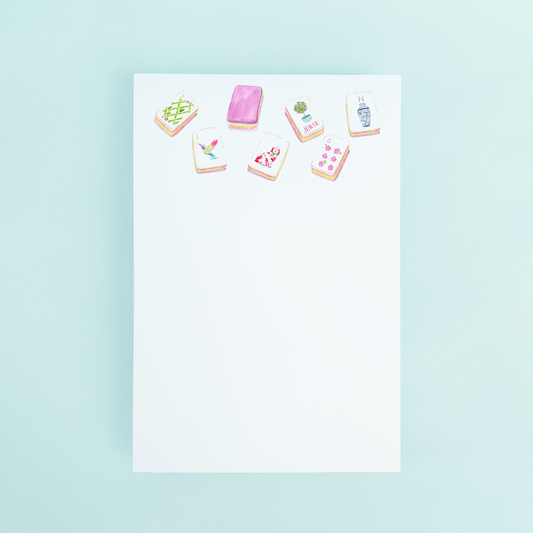 Note Pad Mahjong Tiles