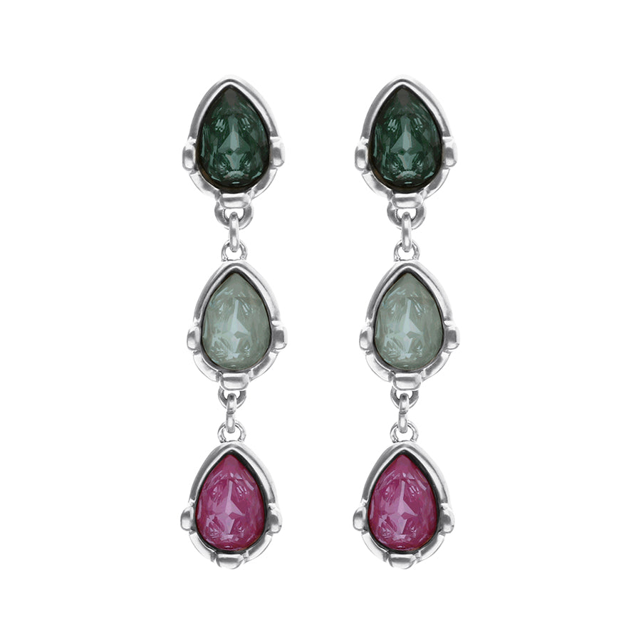 Unode50 Earrings LUCENT Presagio Multi Stone Silver