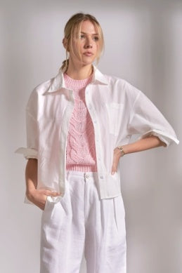 Elan Top Collared Long Sleeve