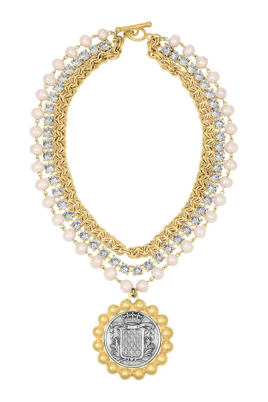 French Kande Sibylle Necklace Mont Joye Pendant