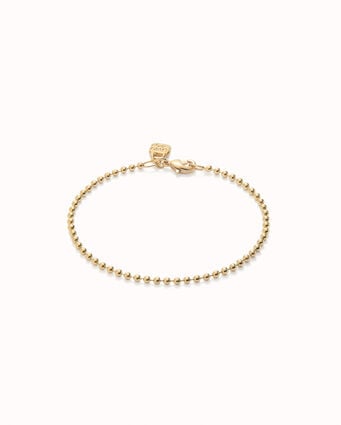 Uno de 50 Bracelet HAZTE Beaded Chain Gold