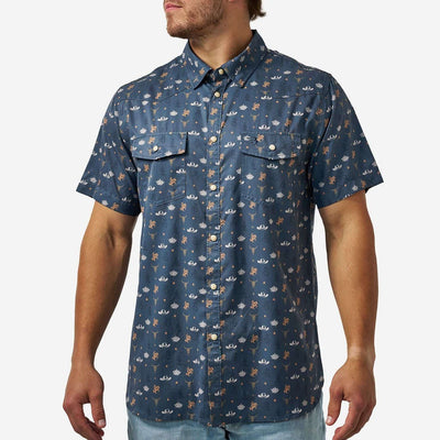 BURLEBO Western Performance SS Shirt DESERT NIGHT