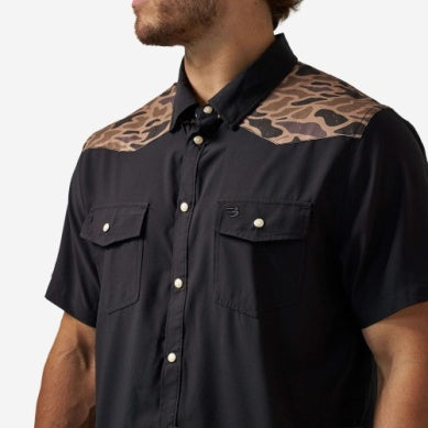 BURLEBO Western Performance SS Shirt DEER SZN BLACK / GC