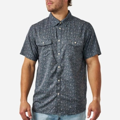 BURLEBO Western Performance SS Shirt PAISLEY SPURS