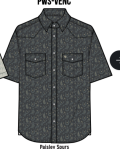 BURLEBO Western Performance SS Shirt PAISLEY SPURS